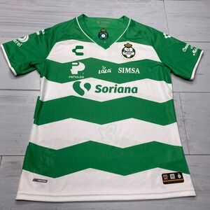 Charly Santos Laguna 2023/24 Home Soccer Jersey Mens M Green White Liga MX